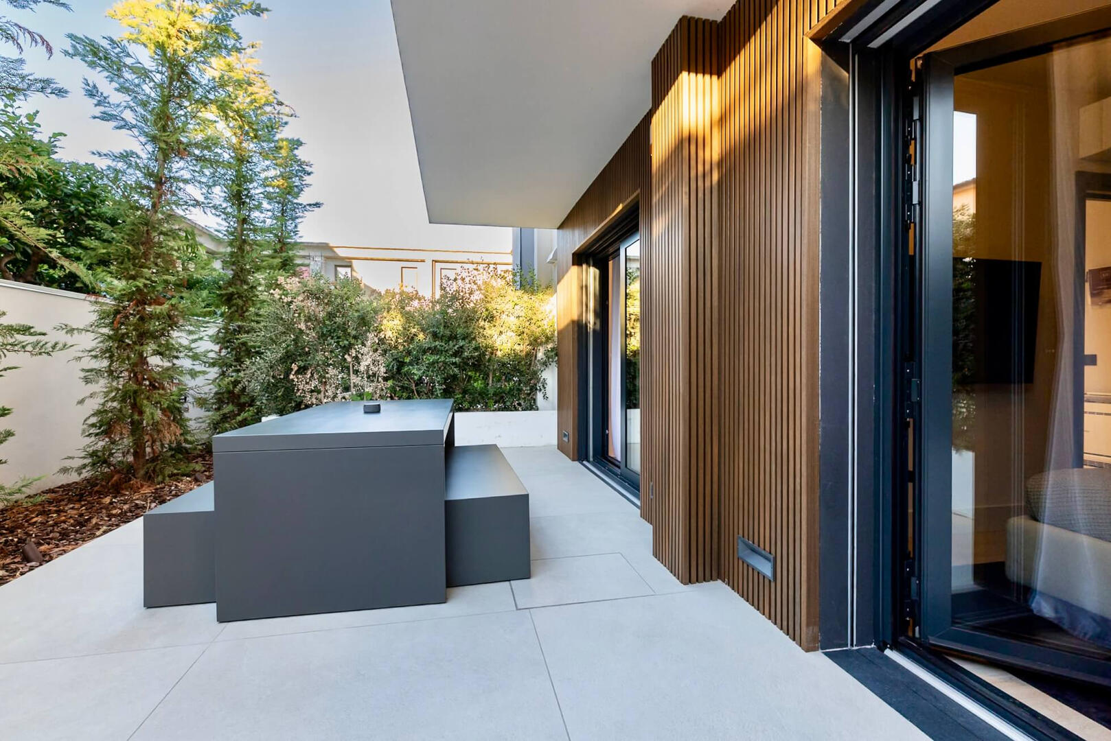 Outdoor living — perfect for coffee, wine, or meals.